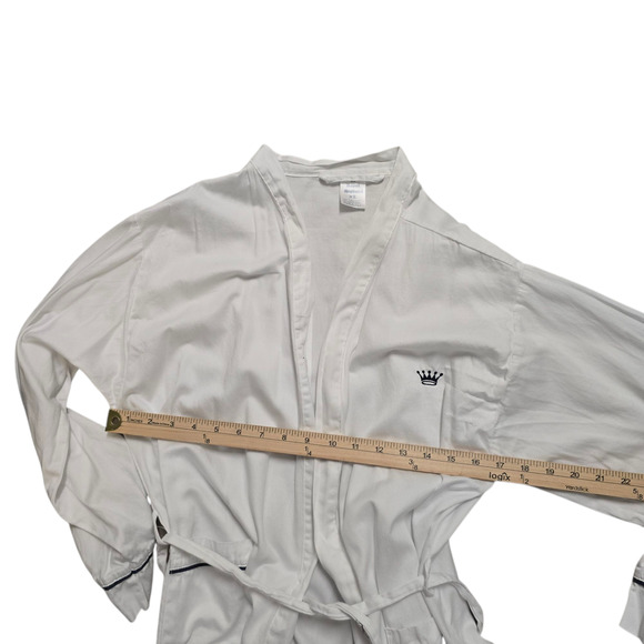 Royal Highnies 100% Pima Cotton White Robe with Crown Logo XL - Picture 6 of 7